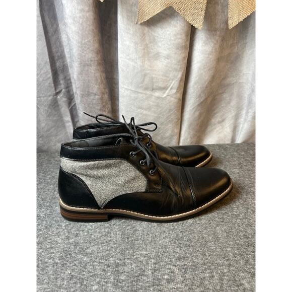 Perry Ellis Portfolio Men’s Boots Black and Gray size 9.5 - Picture 1 of 8